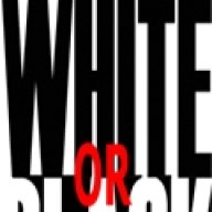 white or black